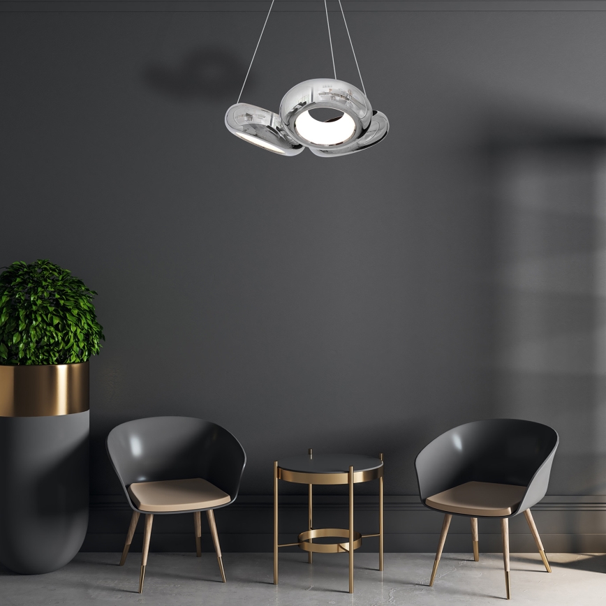 LED Luster na lanku MERCURIO 3xLED/12W/230V