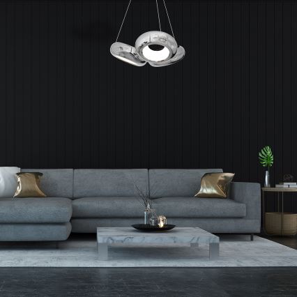 LED Luster na lanku MERCURIO 3xLED/12W/230V