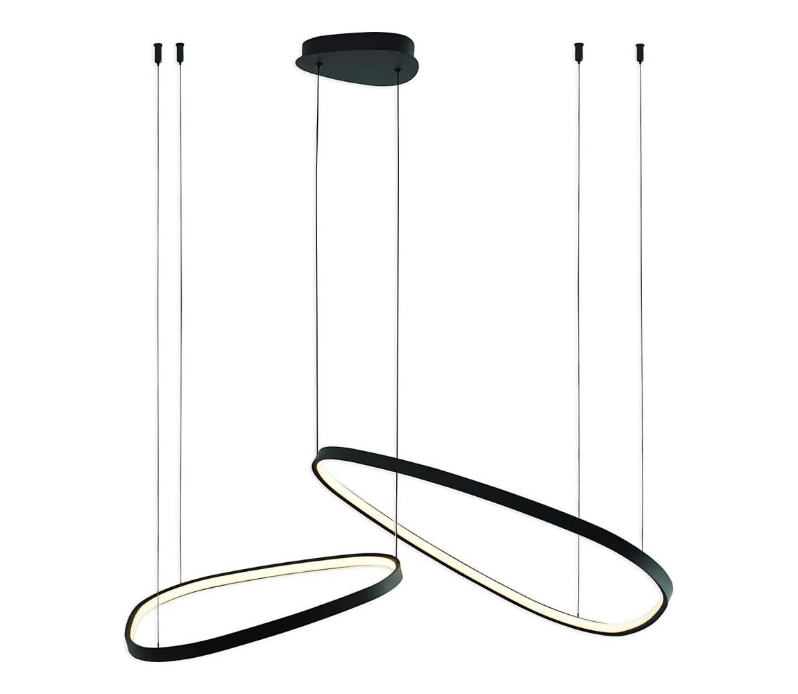 LED luster na lanku MICHELLE LED/48W/230V 4000K čierny 334091
