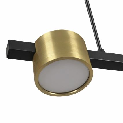 LED Luster na lanku MIRELLA 4xGX53/6W/230V zlatá/čierna
