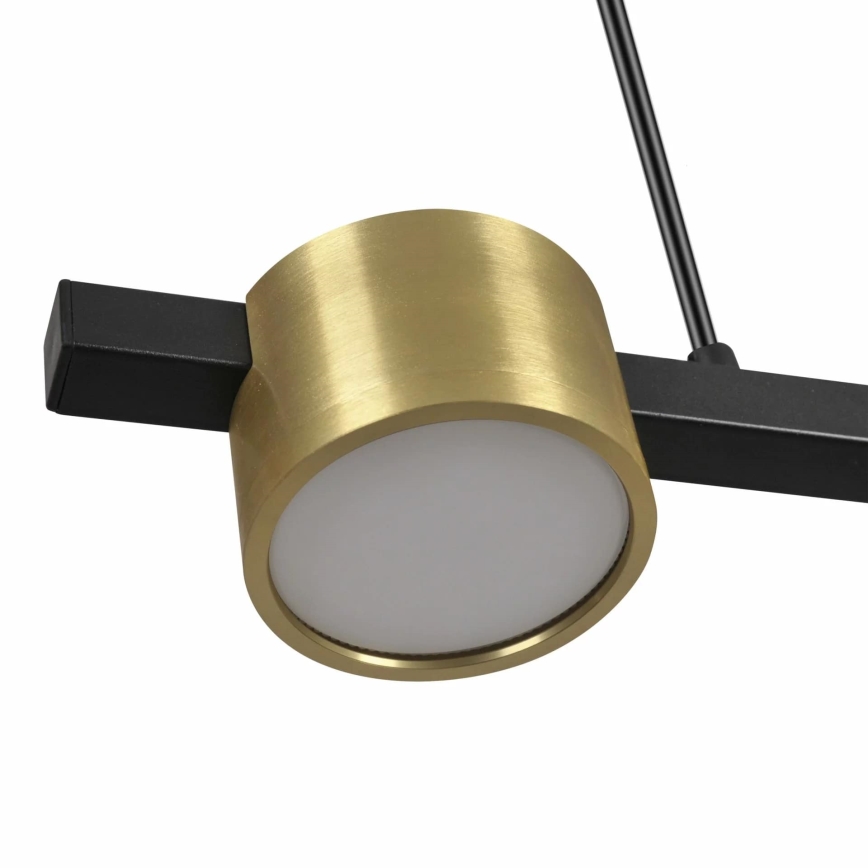LED Luster na lanku MIRELLA 4xGX53/6W/230V zlatá/čierna