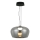 LED luster na lanku NADIA LED/20W/230V dymová/čierna
