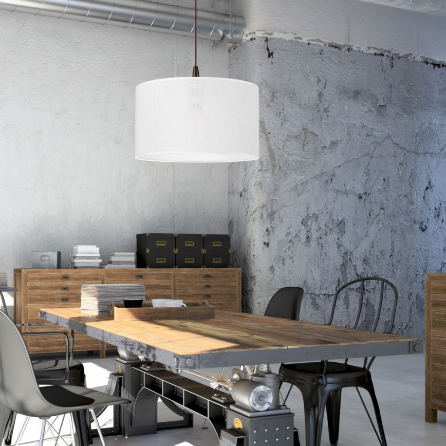 LED Luster na lanku NOEL 1xE27/60W/230V biela