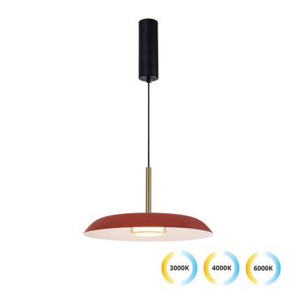 LED luster na lanku NUDO LED/11W/230V 3000/4000/6000K červený