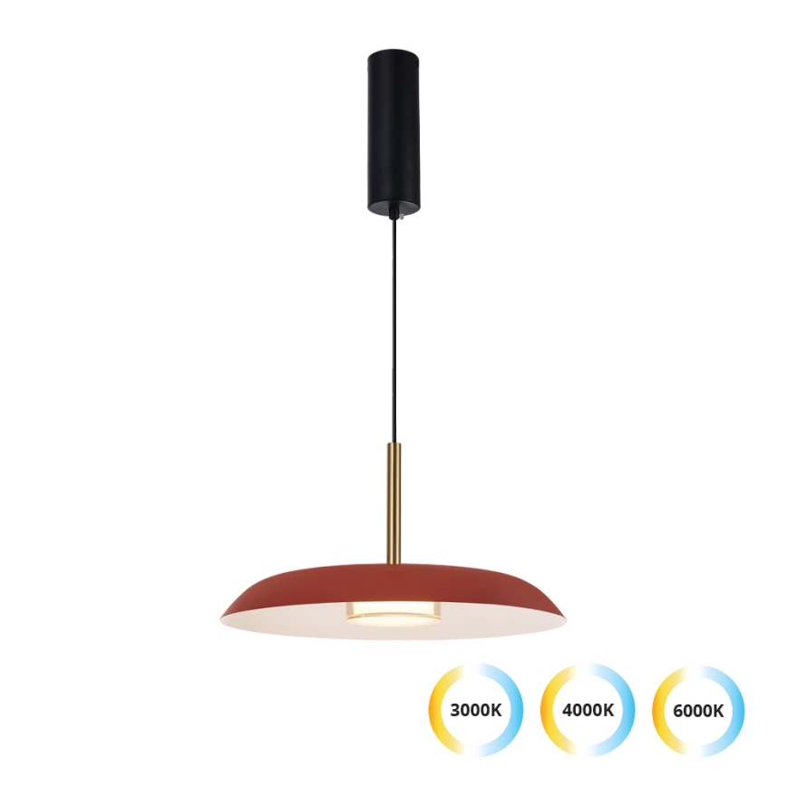LED luster na lanku NUDO LED/11W/230V 3000/4000/6000K červený
