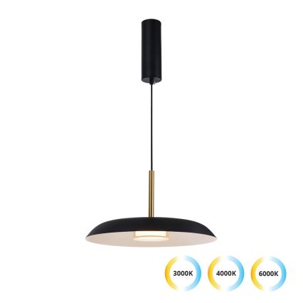 LED luster na lanku NUDO LED/11W/230V 3000/4000/6000K čierna