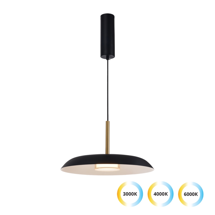 LED luster na lanku NUDO LED/11W/230V 3000/4000/6000K čierna