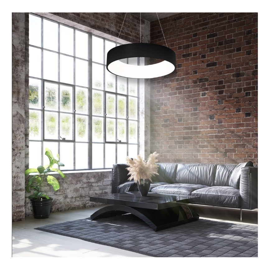 LED Luster na lanku OHIO BLACK LED/24W/230V