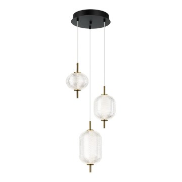 LED luster na lanku PELLUCID LED/20W/230V bronzová/čierna