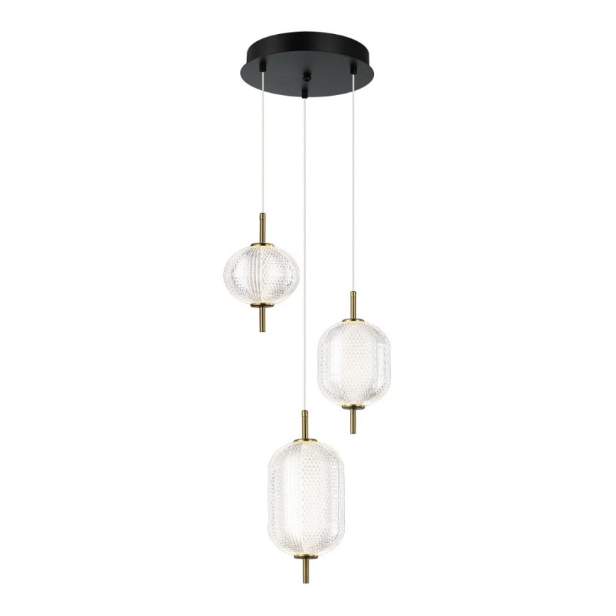 LED luster na lanku PELLUCID LED/20W/230V bronzová/čierna