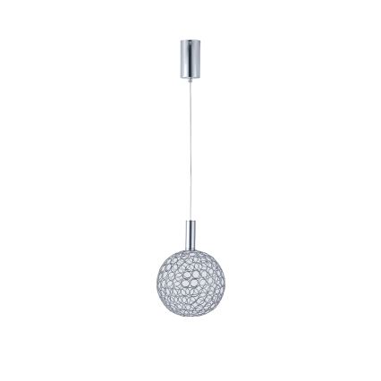 LED Luster na lanku PERFORATO LED/6,3W/230V 3000K lesklý chróm pr. 20 cm