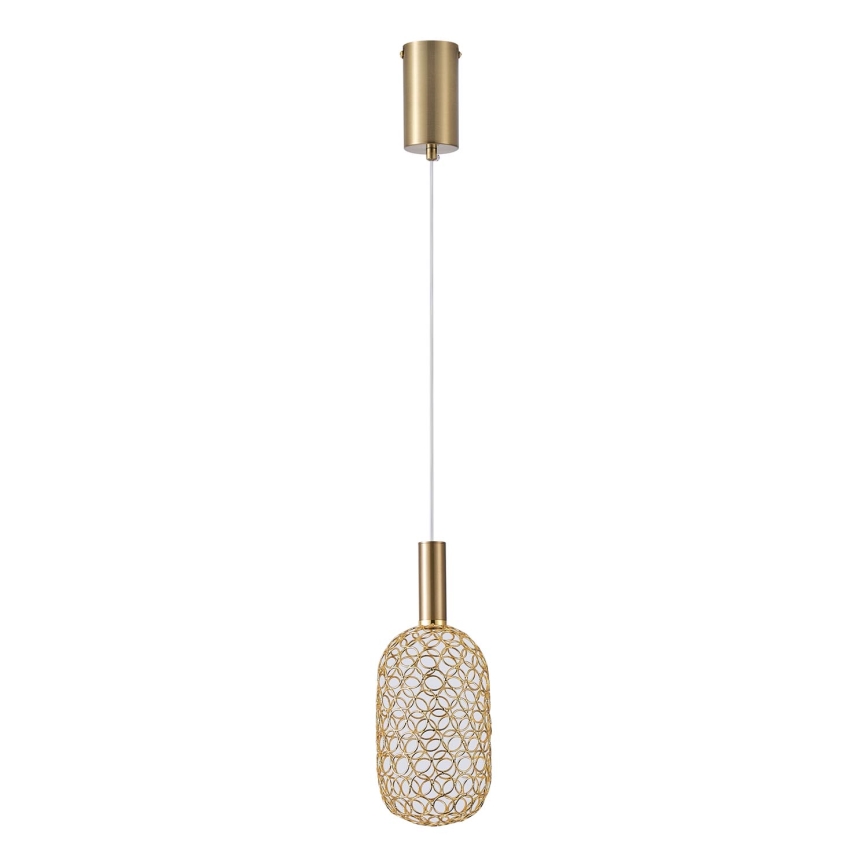 LED Luster na lanku PERFORATO LED/6,3W/230V 3000K zlatá pr. 13 cm