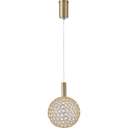 LED Luster na lanku PERFORATO LED/6,3W/230V 3000K zlatá pr. 20 cm