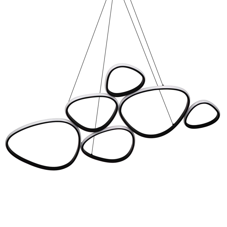 LED luster na lanku PETRA LED/58W/230V 4000K čierny