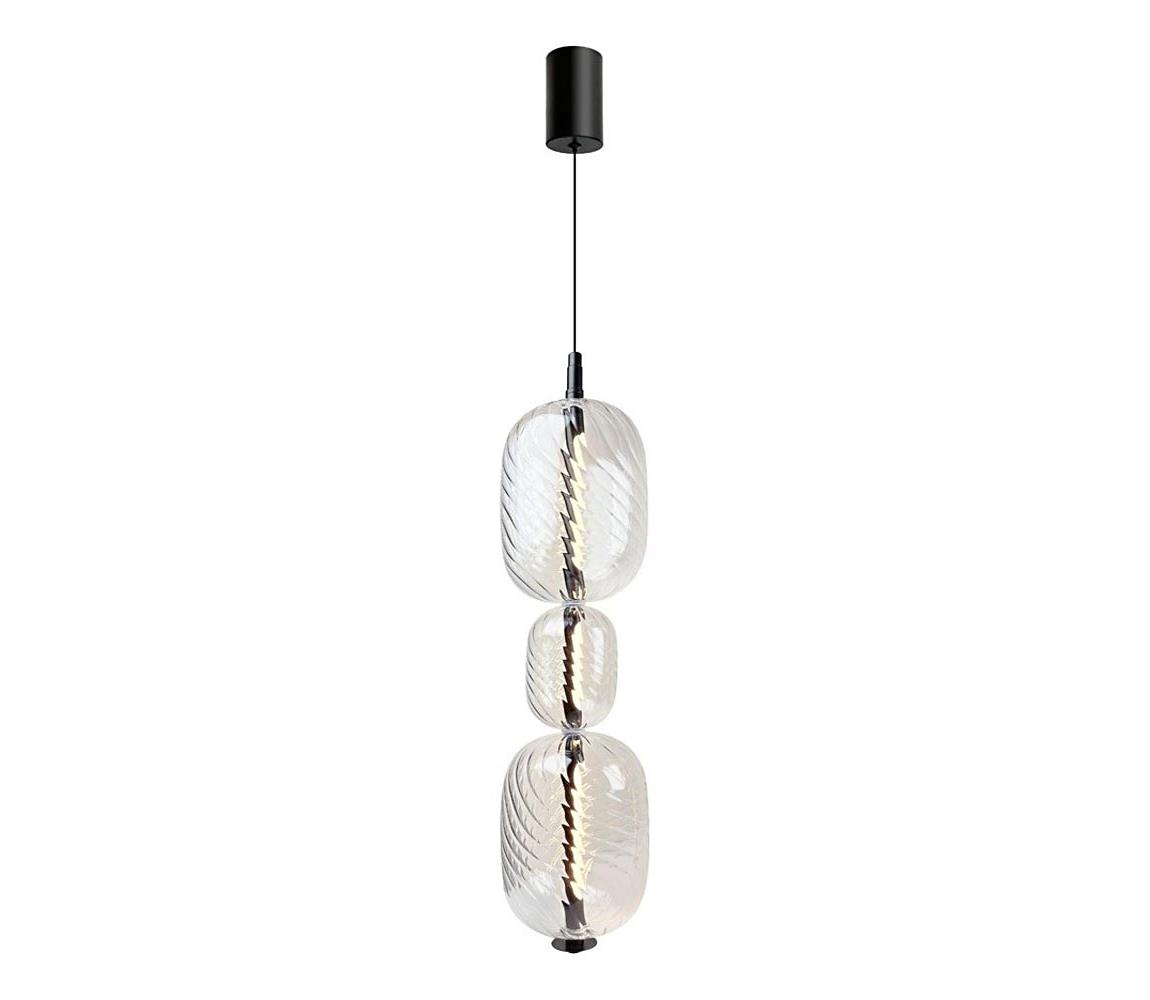 LED luster na lanku PLAYA LED/12W/230V čierny 33-50519