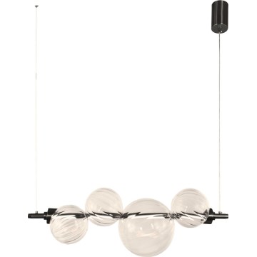 LED luster na lanku PLAYA LED/12W/230V čierny