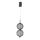 LED luster na lanku PUMA LED/10W/230V priemer 14 cm čierny