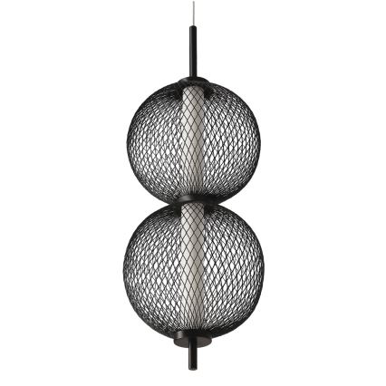 LED luster na lanku PUMA LED/10W/230V priemer 14 cm čierny