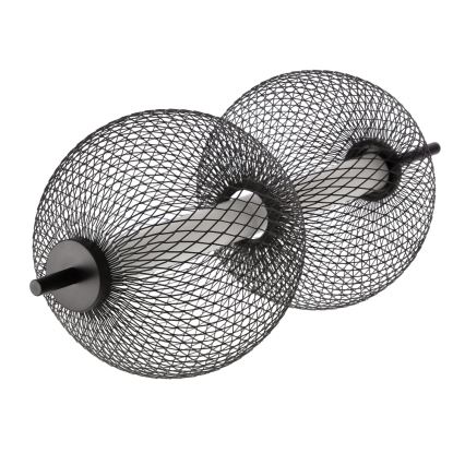 LED luster na lanku PUMA LED/10W/230V priemer 14 cm čierny