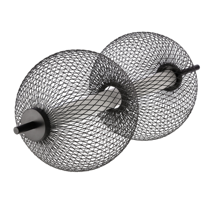 LED luster na lanku PUMA LED/10W/230V priemer 14 cm čierny