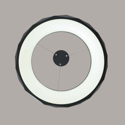 LED luster na lanku REUS LED/36W/230V 4000K pr. 61 cm čierna