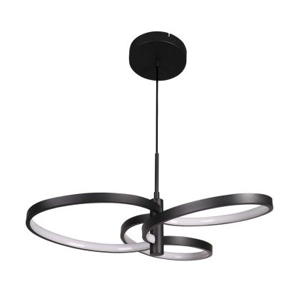 LED luster na lanku RIBBON LED/25W/230V 4000K čierny