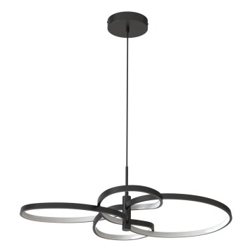 LED luster na lanku RIBBON LED/37W/230V 4000K čierna