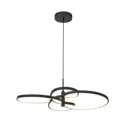 LED luster na lanku RIBBON LED/37W/230V 4000K čierna