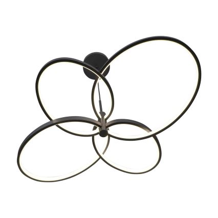 LED luster na lanku RIBBON LED/37W/230V 4000K čierna