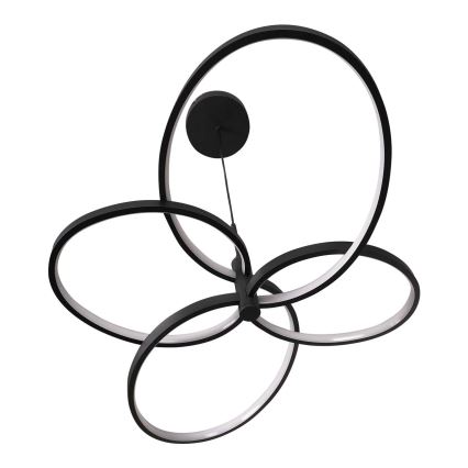 LED luster na lanku RIBBON LED/37W/230V 4000K čierna