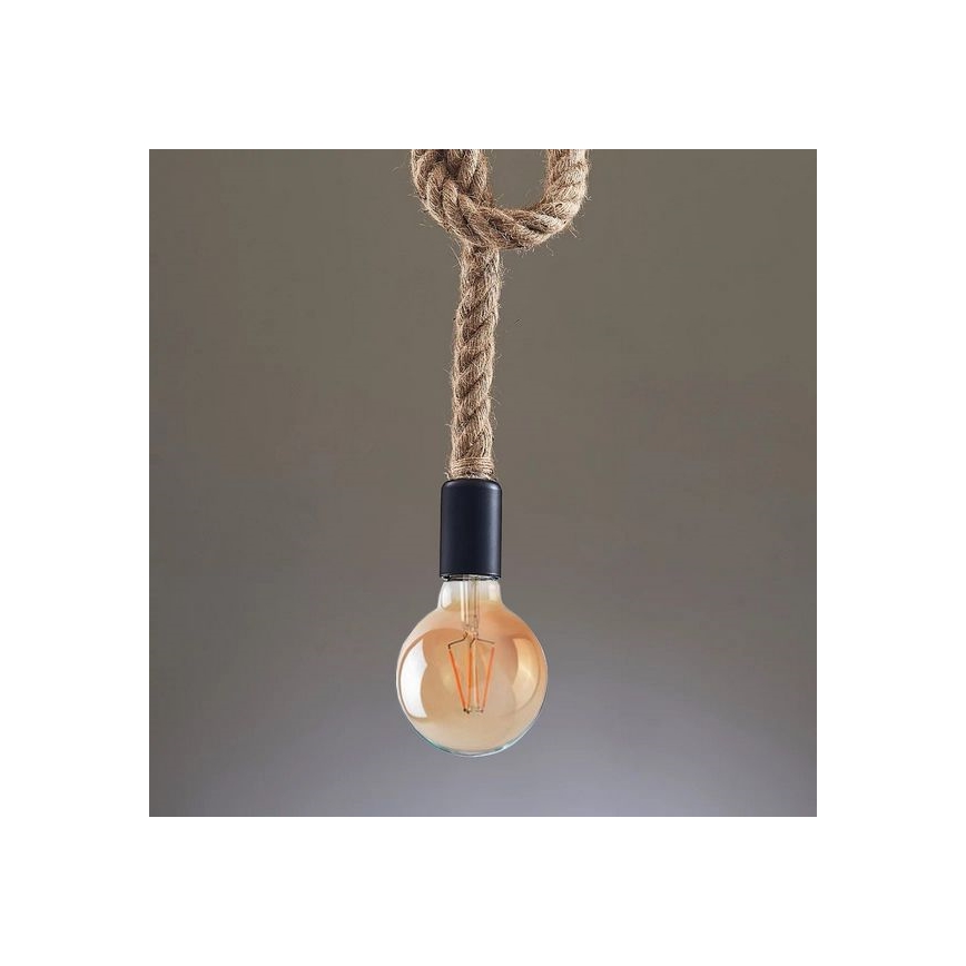 LED Luster na lanku ROPE 1xE27/8W/230V