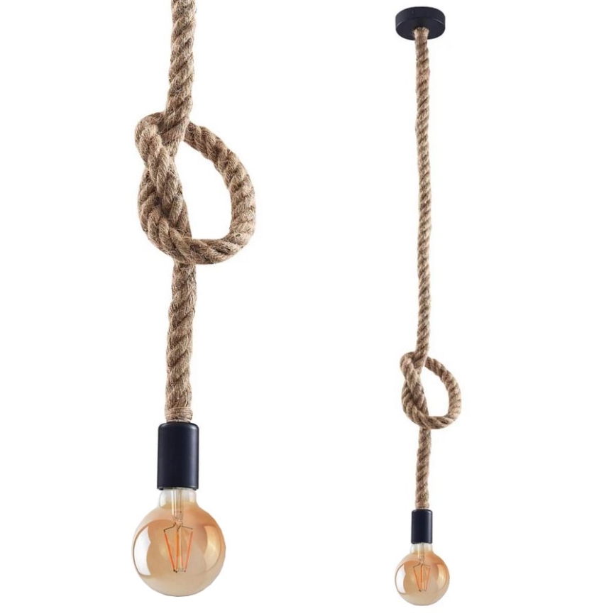 LED Luster na lanku ROPE 1xE27/8W/230V