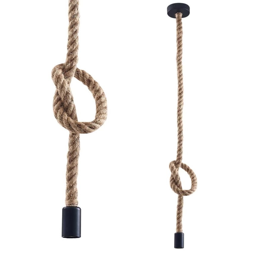 LED Luster na lanku ROPE 1xE27/8W/230V