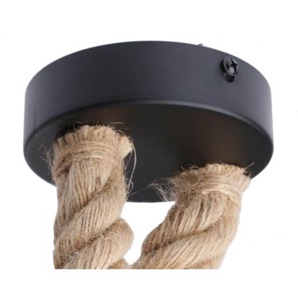LED Luster na lanku ROPE 2xE27/10W/230V