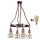 LED Luster na lanku ROPE ALEGRA 4xE27/10W/230V