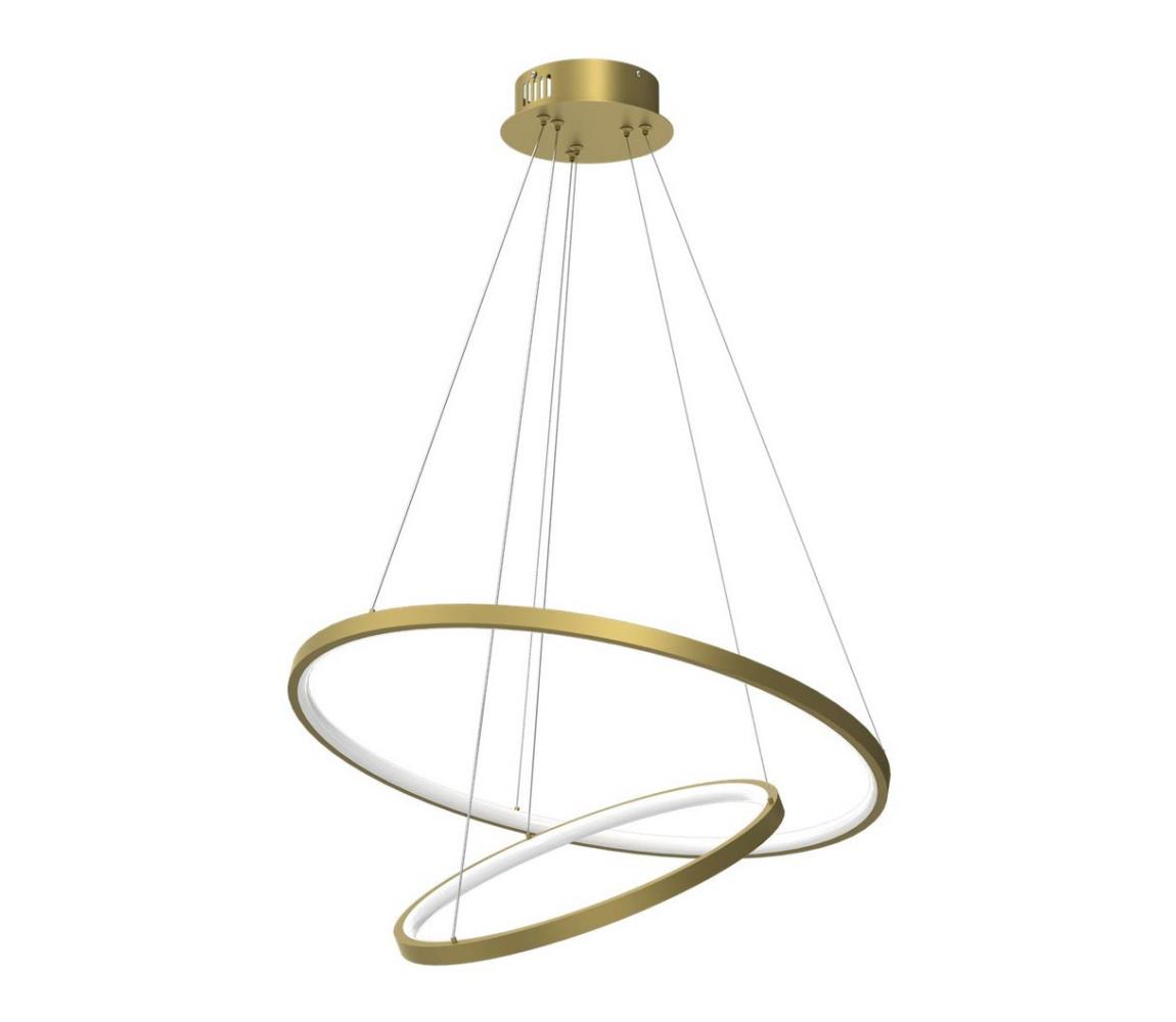 LED Luster na lanku ROTONDA LED/51W/230V zlatá