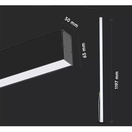 LED Luster na lanku SAMSUNG CHIP LED/40W/230V 3000K/4000K/6400K