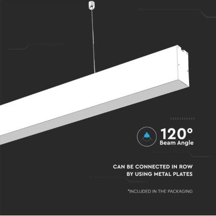 LED Luster na lanku SAMSUNG CHIP LED/40W/230V 6400K biela