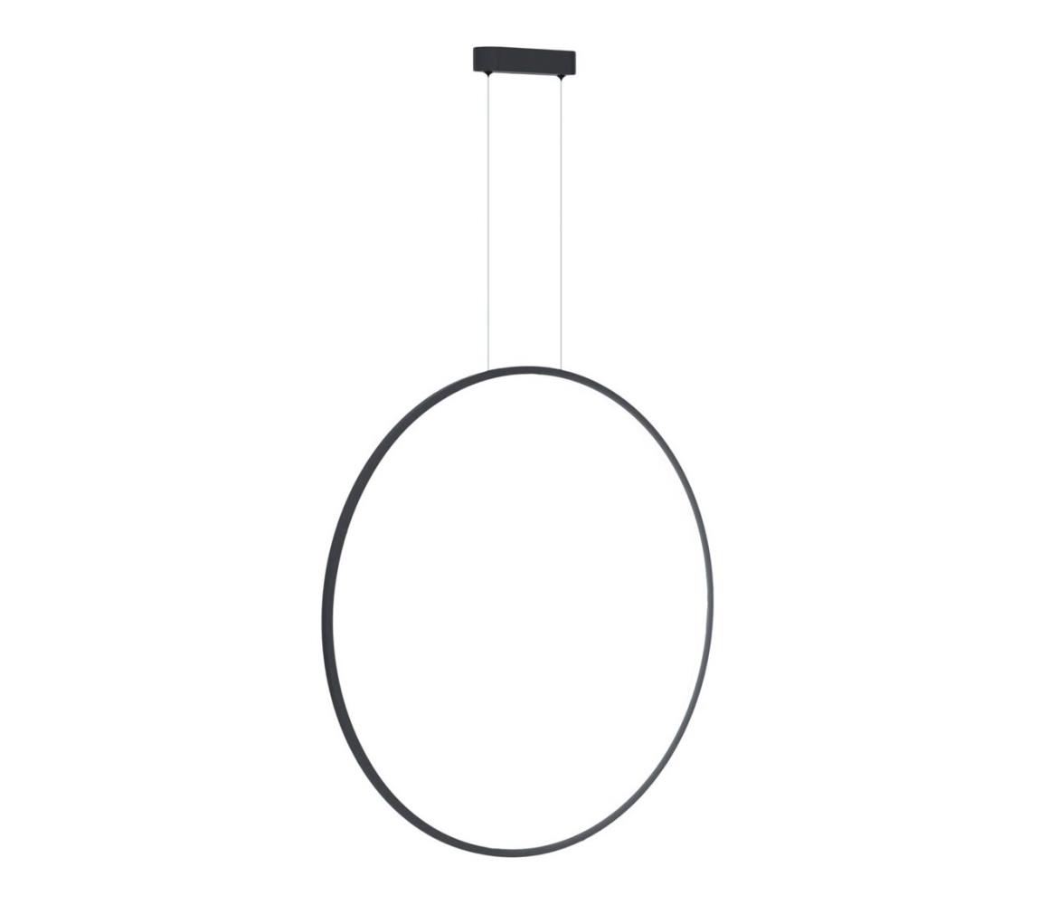 LED luster na lanku SATURNO LED/46W/230V pr. 80 cm IP44 čierny ML8856