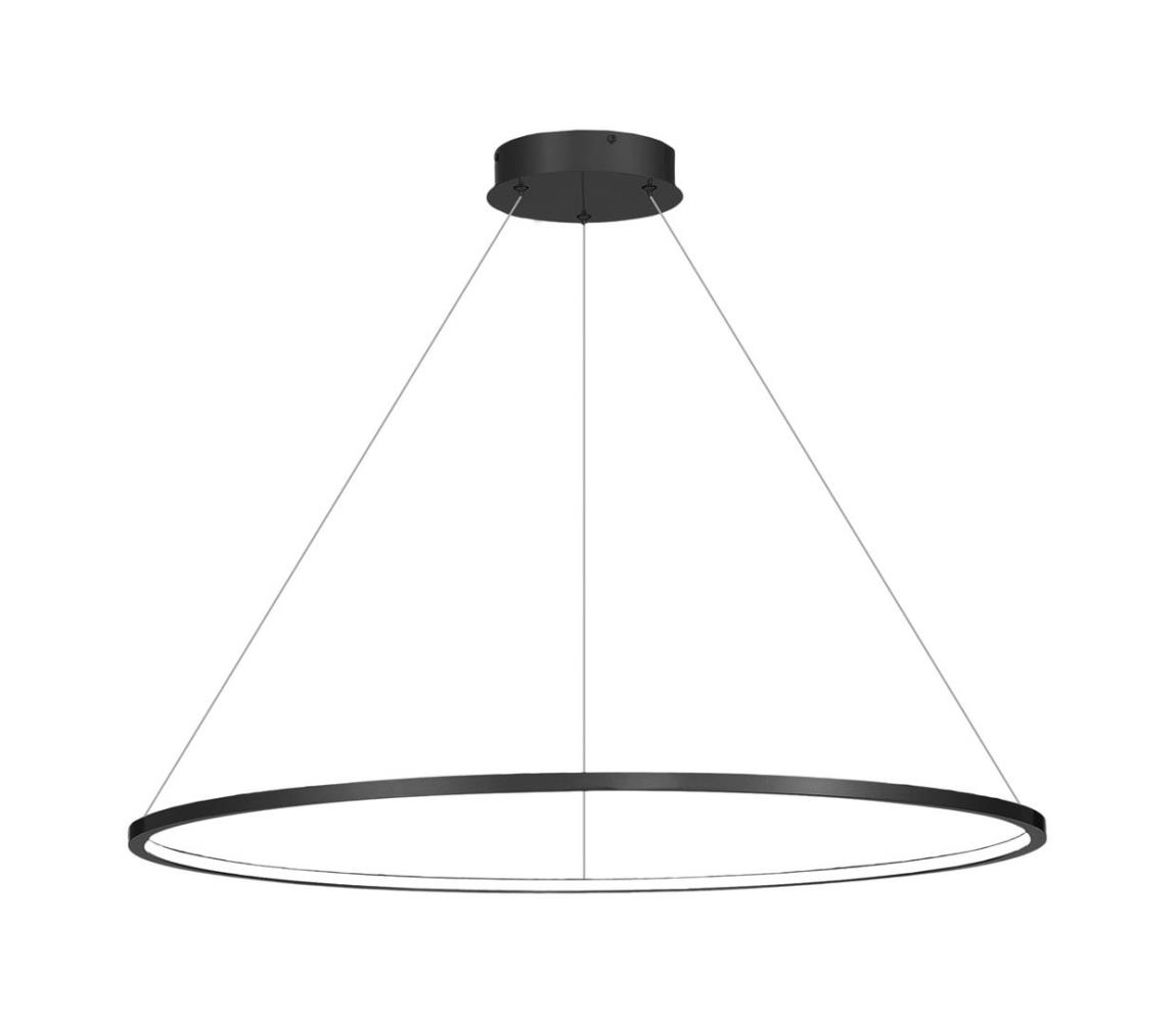 LED luster na lanku SATURNO LED/57W/230V pr. 100 cm IP44 čierna ML8862