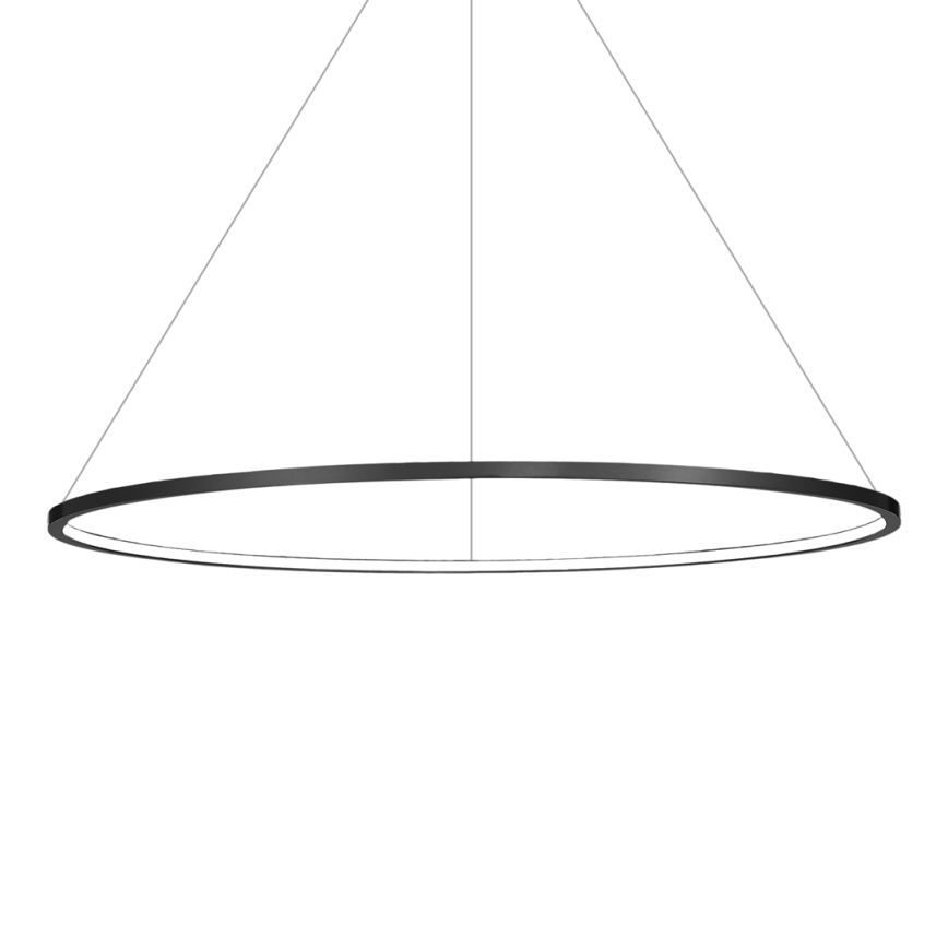 LED luster na lanku SATURNO LED/57W/230V pr. 100 cm IP44 čierna