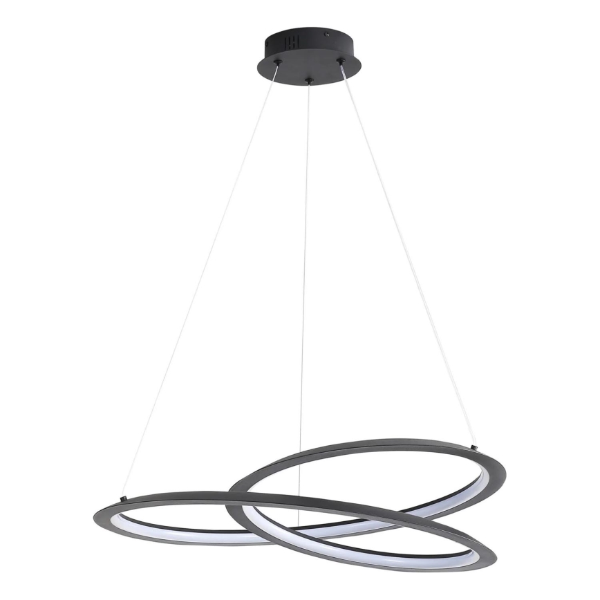 LED Luster na lanku TANGO LED/44W/230V 4000K pr. 60 cm čierna