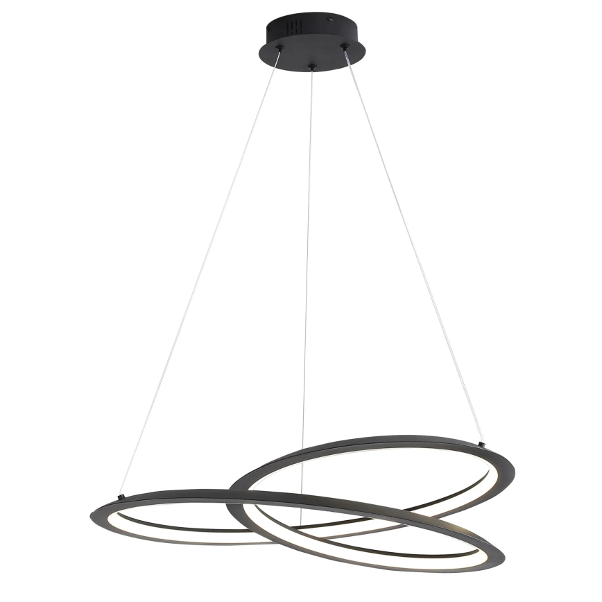 LED Luster na lanku TANGO LED/44W/230V 4000K pr. 60 cm čierna