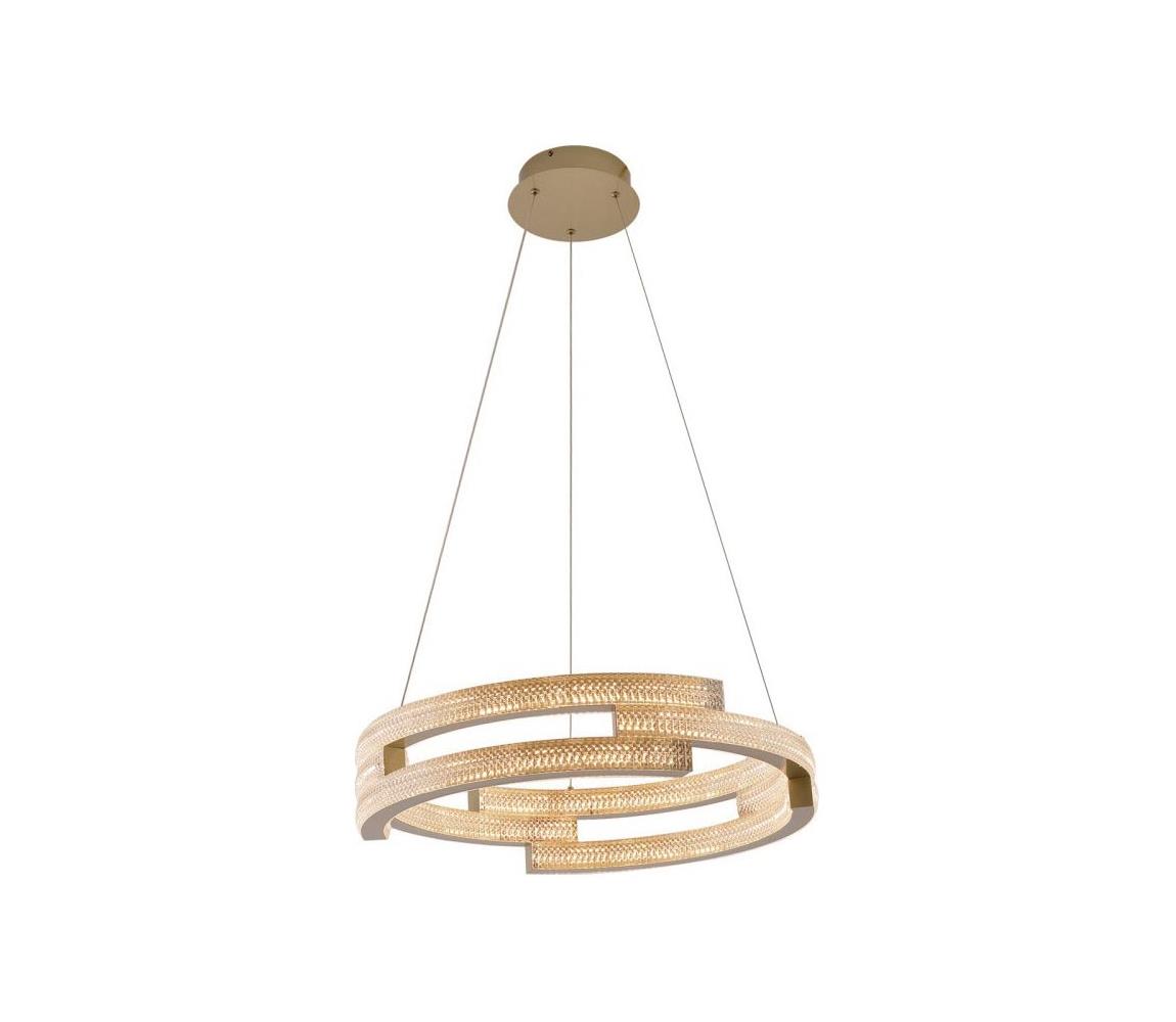 Light Prestige LED luster na lanku TARJA LED/36W/230V 3000/4000/6000K pr. 60 cm zlatý LP-1810/1P GD