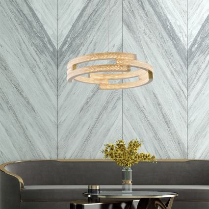 LED luster na lanku TARJA LED/36W/230V 3000/4000/6000K pr. 60 cm zlatý