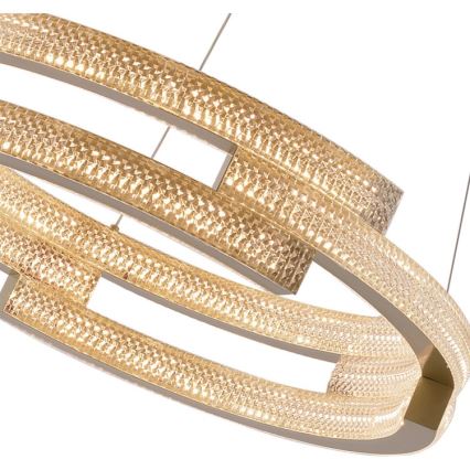 LED luster na lanku TARJA LED/36W/230V 3000/4000/6000K pr. 60 cm zlatý