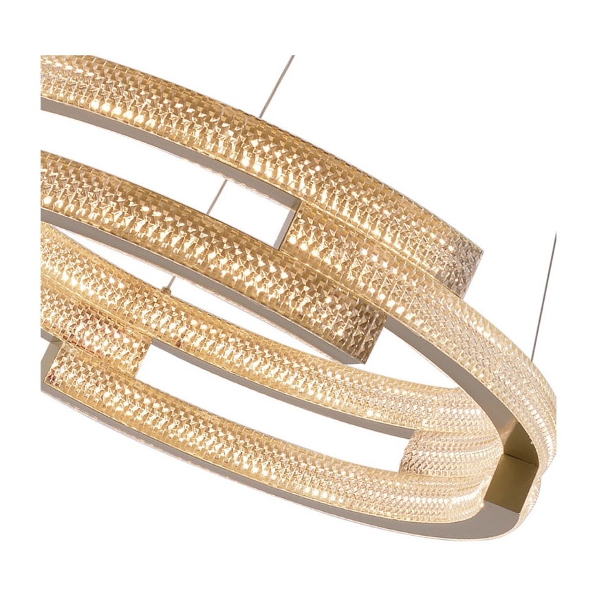 LED luster na lanku TARJA LED/36W/230V 3000/4000/6000K pr. 60 cm zlatý