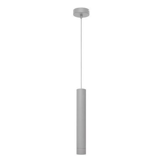 LED Luster na lanku TUBA 1xGU10/4,8W/230V šedá