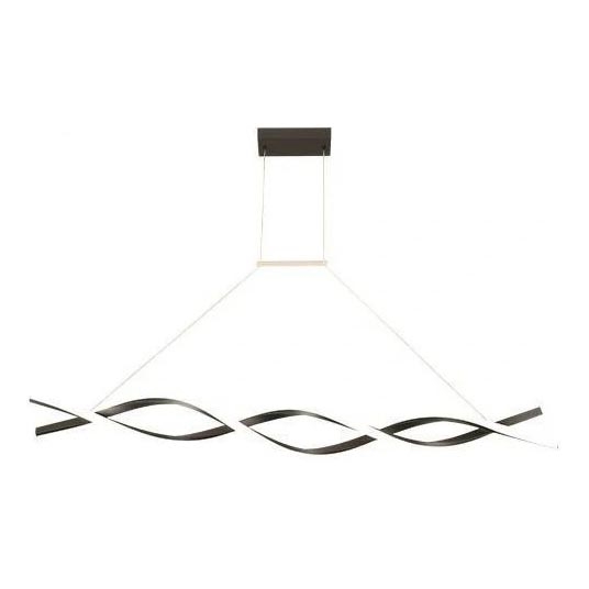 LED Luster na lanku TWIST LED/37W/230V 4000K 120 cm čierna