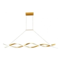 LED Luster na lanku TWIST LED/37W/230V 4000K 120 cm zlatá